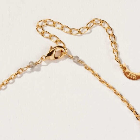 Smooth Sailing Labradorite Medallion Necklace - Picture 2 of 3